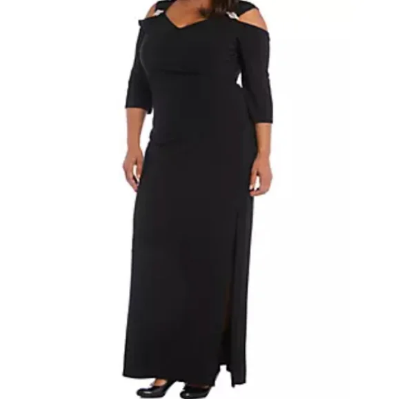 Cold Shoulder Formal Dress - Picture 1 of 6